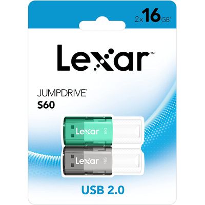 843367124732-Lexar JumpDrive S60 - pack 2 clés USB 16 GO - USB 2.0--0