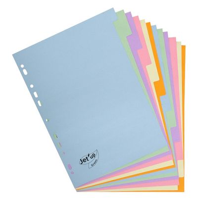 3130634016126-Bureau Vallée Recyclé - Intercalaire 12 positions - A4 - carte recyclée couleurs pastel--0