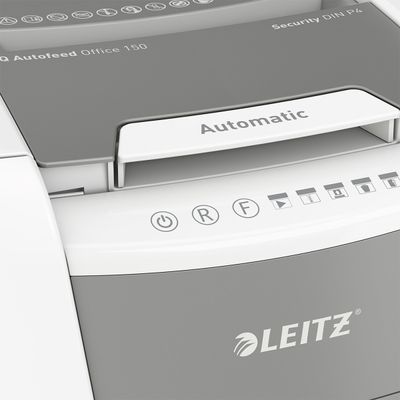 4002432124107-Leitz IQ AutoFeed Office 150 P4 - destructeur de documents coupe croisée - 150 feuilles - Corbeille 44--4