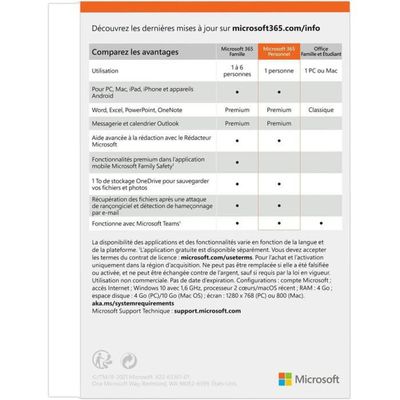 4260505538064-Microsoft 365 Personnel - Code d'activation envoyé par email valable pour 1 appareil pendant 1 an--1