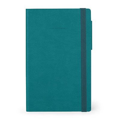 8053610786651-Legami My Notebook - Carnet de notes à élastique - 17 x 24 cm - ligné - bleu pétrole--0
