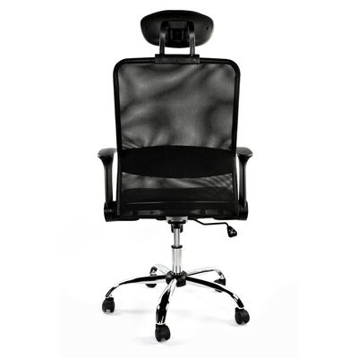 0404051195294-Fauteuil de bureau GELATI - accoudoirs rabattables - appui-tête réglable - noir --2