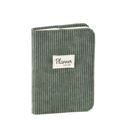 3371010477913-Agenda Colette avec répertoire - 1 semaine sur 2 pages - 10 x 15 cm - vert sapin - Quo Vadis--0