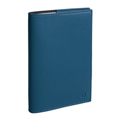 3371010483181-Agenda Soho Affaires Prestige avec répertoire - 1 semaine sur 2 pages - 10 x 15 cm - bleu acier - Quo --0