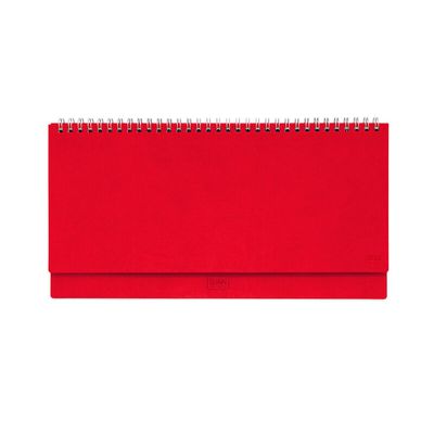8054117625924-Agenda à spirale Colours Collection - planificateur de bureau - 1 semaine par page - 29 x 15 cm - roug--0