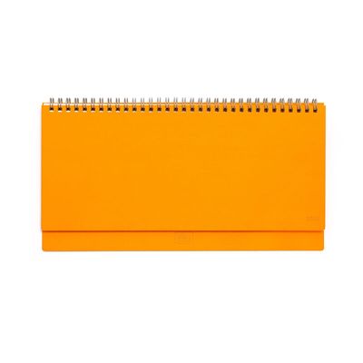 8054117625955-Agenda à spirale Colours Collection - planificateur de bureau - 1 semaine par page - 29 x 15 cm - oran--0