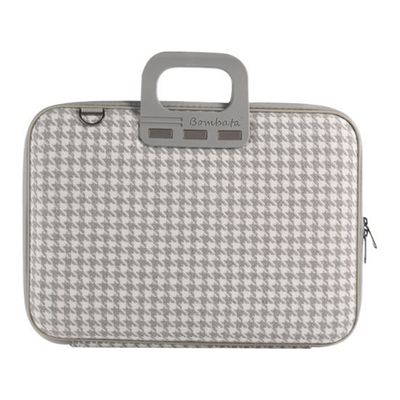 8059395580637-Bombata Pied de poule - Sacoche pour ordinateur portable 15" - gris clair--0