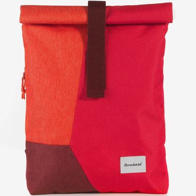 8059395580804-Bombata Nylon Small - Sac à dos pour ordinateur portable 15" - rouge bourgogne--0