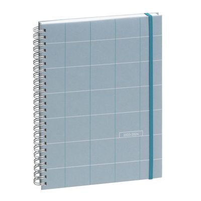 3660942081320-Agenda Casual - 1 semaine sur 2 pages - 16 mois - 15 x 21 cm - bleu clair - Exacompta--0