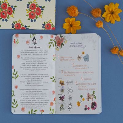 3660942080095-Agenda Green by Julie Adore - 1 semaine sur 2 pages - 16 mois  - 9 x 16 cm - bleu - Exacompta--3