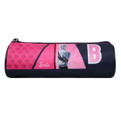 3666311013886-Trousse ronde Barbie - 1 compartiment - rose - Bagtrotter--0
