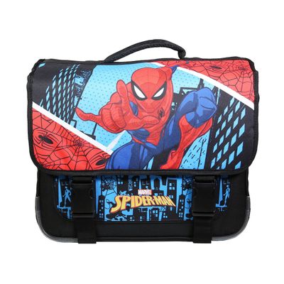 3666311013145-Cartable Spiderman 38 cm - 2 compartiments - bleu - Bagtrotter--0