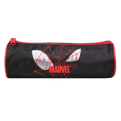 3666311013022-Trousse ronde Spiderman - 1 compartiment - noir - Bagtrotter--0