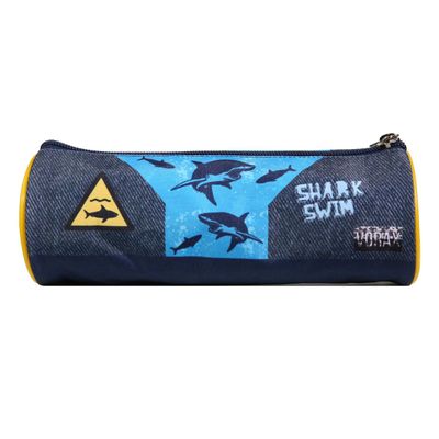 3666311010755-Trousse ronde Vorax Requins - 1 compartiment - bleu - Bagtrotter--2