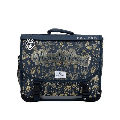 3663842007551-Cartable réversible Wonderland 38 cm - 2 compartiments - drapeau - Pol Fox--0