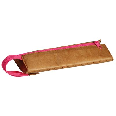 3173742250198-Trousse Walker Kraft - 1 compartiment - rose fluo--0