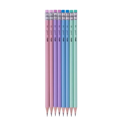 8410782188247-Apli Nordik - Crayon HB avec embout gomme - disponible dans différentes couleurs--0