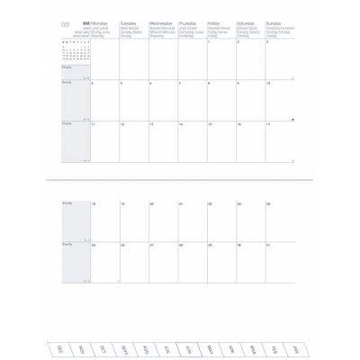3371010500543-Agenda à élastique Pastel - 1 mois sur 2 pages - 16 mois - 10 x 15 cm - pêche - Quo Vadis--1