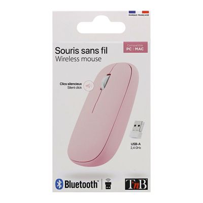 3303170111116-TNB Dual Connect - Souris sans fil - rose--4