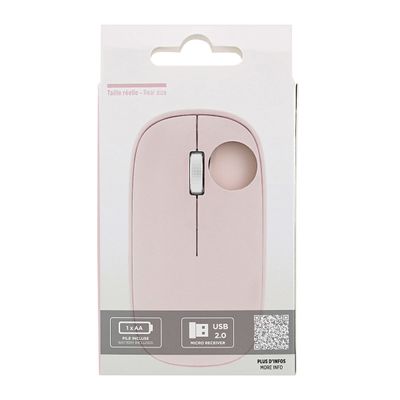 3303170111116-TNB Dual Connect - Souris sans fil - rose--5
