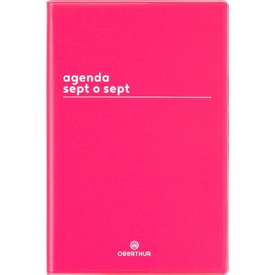 3664447149479-Agenda Boréal Sept O Sept - 1 semaine sur 2 pages - 10 x 15 cm - rouge - Oberthur--0