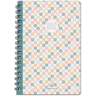 3664447146317-Agenda à spirale Graphik 15 - 1 semaine sur 2 pages - Ethnic - Oberthur--0