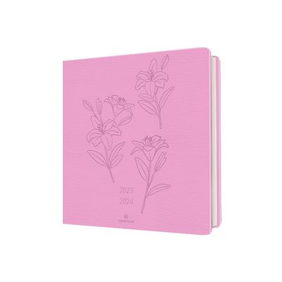 3664447146096-Agenda Summerside 16 bureau - 1 semaine sur 2 pages - rose - Oberthur--0