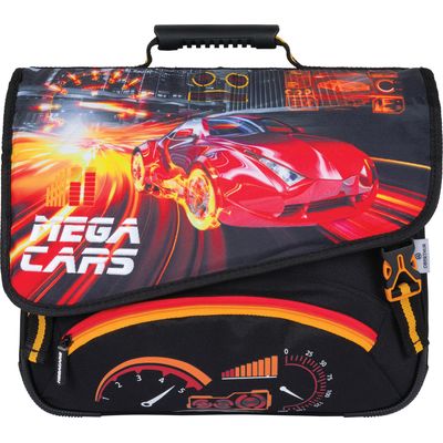 3664447148427-Cartable Megacars / Megabikes - 38 cm - 2 compartiments - 2 modèles disponibles - Oberthur--4