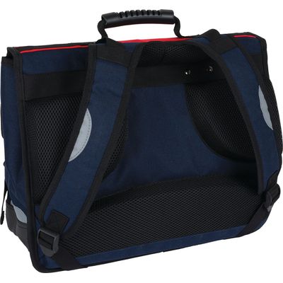 3664447147437-Cartable Deeluxe Primaire - 41 cm - 2 compartiments - marine chine - Oberthur--1