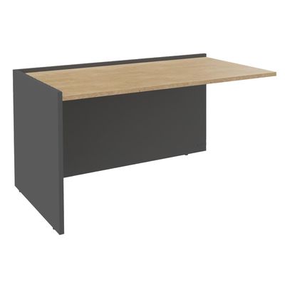 3253310237704-Banque d'accueil Module de départ bas OLA - L122,5 x H75,5 x P82,5 cm - structure carbone, plateau ch