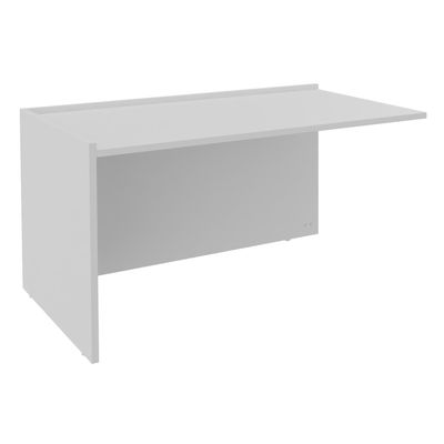 3253310281356-Banque d'accueil Module de départ bas OLA - L162,5 x H75,5 x P82,5 cm - structure blanc perle, plateau--0