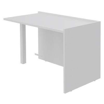 3253310385122-Banque d'accueil Retour direct bas OLA - L82,5 x H75,5 x P62,5 cm - structure blanc perle, plateau blan--0