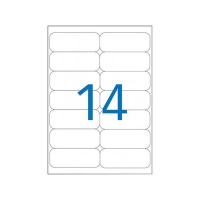 3270241011968-Apli Agipa - 1400 Étiquettes 100% recyclées blanches multi-usages - 99,1 x 38,1 mm - coins arrondis - compatibles avec mon timbre en li--0