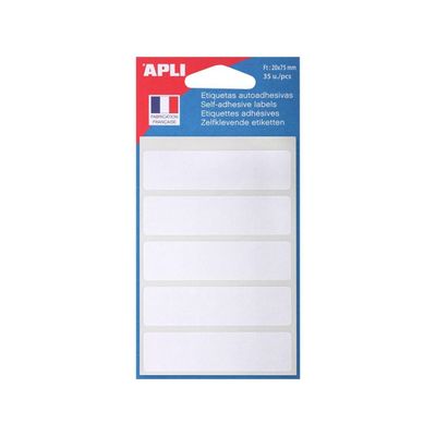 3270241119473-Apli Agipa - 35 étiquettes blanches adhésives - 20 x 75 mm - réf 111947--0