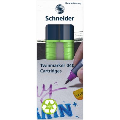 4004675158857-Schneider Paint-It 040 - pack de 2 cartouches de recharge Twin marker - 1 pointe ogive + 1 pointe pince--1