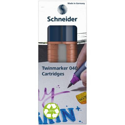 4004675158956-Schneider Paint-It 040 - pack de 2 cartouches de recharge Twin marker - 1 pointe ogive + 1 pointe pince--1