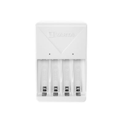 4008496054602-Varta Easy Charger - Chargeur de batteries pour 2 ou 4 AA/AAA + 4 piles type AA -2100 mAh --0