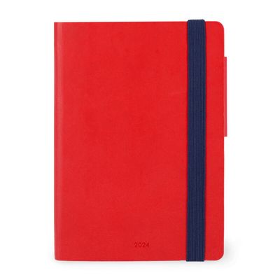 8053610789218-Agenda 1 jour par page - 9,5 x 13,5 cm - rouge passion - Legami Colours Collection--0