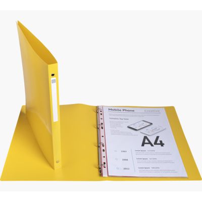 3130630511106-Exacompta BeeBlue - Classeur souple 4 anneaux - Dos 20 mm - A4 - pour 140 feuilles - disponible dans diff--8