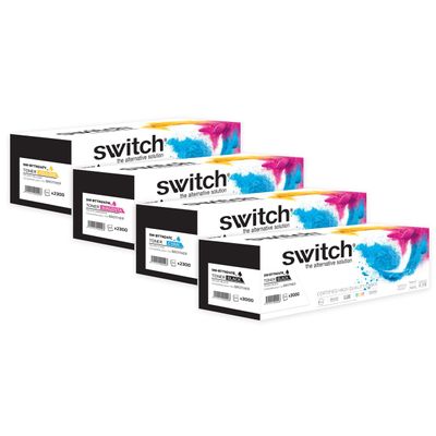 3701645507905-Cartouche laser compatible Brother TN247 - Pack de 4 - Noir, cyan, magenta, jaune - Switch--0
