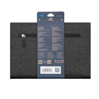 4260403578186-RIVACASE Lantau - Housse pour ordinateur portable 13,3" - mélange noir--10