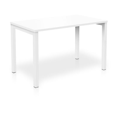 3617350003970-Bureau ARIAL - L140 x P80 cm - plateau blanc - pieds blancs--0