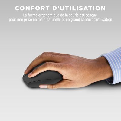 3303170113967-T'nB Ergo - Souris sans fil ergonomique pour droitier - noir--2
