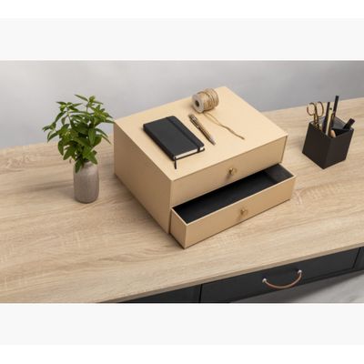 3130630306023-Exacompta OfficeByMe - Module de classement 2 tiroirs - pour A4+ - beige--2