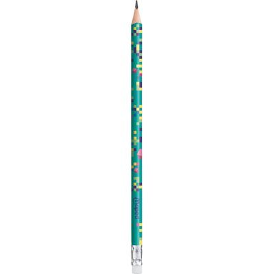 3154148518174-Maped Pixel Party - Crayon graphite recyclé HB (40% de matière recyclée) - embout gomme - disponible dans di--1