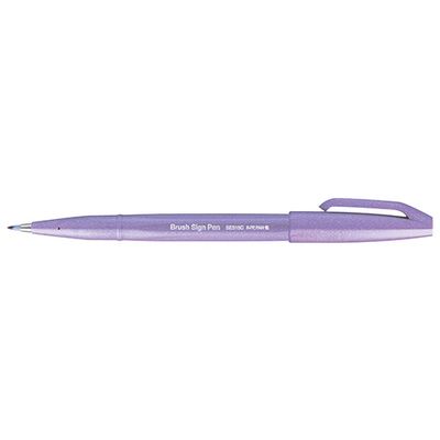 4902506412959-Pentel Arts Brush Sign Pen - Roller - violet clair--0