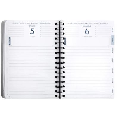 3660942077330-Agenda à spirale Age Bag - 1 jour par page - 15 x 21 cm - havane - Exacompta--1