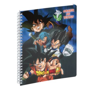 3660942084260-Cahier de textes à spirale Dragon Ball S - 17 x 22 cm - bleu - Exacompta--0