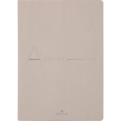 3664447170312-Agenda 16 mois Bora - 1 semaine sur 2 pages - 15 x 21 cm - beige texturé - Oberthur--0