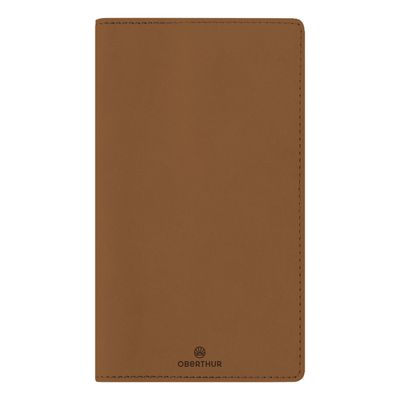 3664447169415-Agenda de poche Dayton - 1 semaine sur 2 pages - 9,5 x 17,5 cm - camel - Oberthur--0